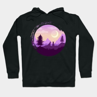 Mountain meditation landscape Hoodie